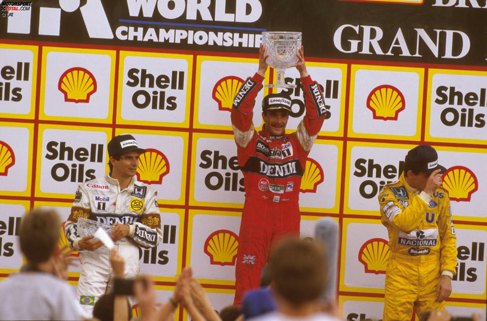 1987: Weltmeister Nelson Piquet (3), meiste Siege Nigel Mansell (6)