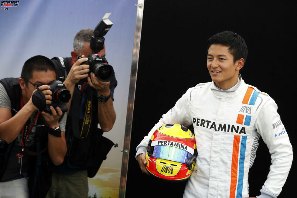 In Europa ein unbeschriebenes Blatt, aber für 240 Millionen Indonesier der neue Superstar: Rio Haryanto (Manor, #88).