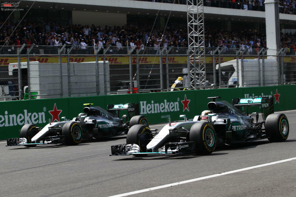 Nico Rosberg hat in der Fahrerwertung 19 Punkte Vorsprung auf Lewis Hamilton. Ein Sieg an diesem Wochenende würde ihn uneinholbar machen. Das gilt für jedes Szenario, in dem er mindestens sieben Punkte mehr holt als sein Teamkollege.