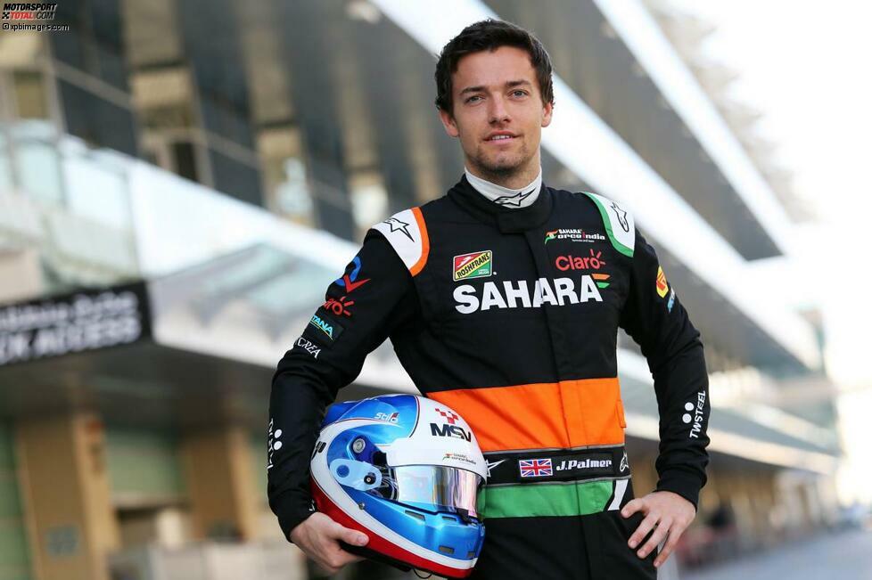 Palmer testete Ende 2014 in Abu Dhabi für Force India, und gewann in dem Jahr den GP2-Titel. Im vergangenen Jahr wechselte er zu Lotus, wo er als Test- und Reservefahrer an 13 Trainings teilnahm. Später bekam er das Cockpit für 2016 beim Team zugesprochen, das nun Renault heißt.