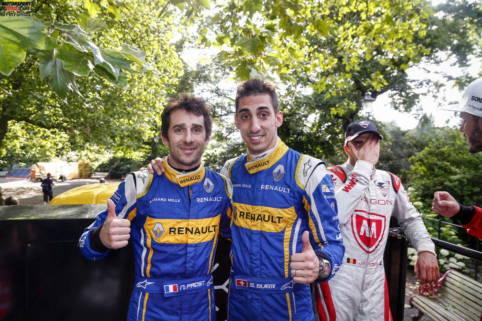 Renault e.dams (2015/16: 1.), Sebastien Buemi & Nicolas Prost: Sie gilt es zu schlagen! Die Franzosen haben im Vorjahr beide Meisterschaften eingefahren und sehen keinen Grund, warum das nicht noch einmal gelingen sollte. Bei den Testfahrten machten sie den besten Eindruck.