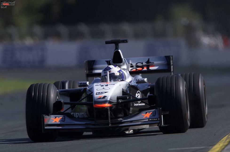 Größte Aufholjagd: McLaren-Pilot David Coulthard gelang 2001 der Sieg von der siebten Startposition. Von weiter hinten ist noch nie ein Sieger in den Grand Prix von Österreich gestartet.