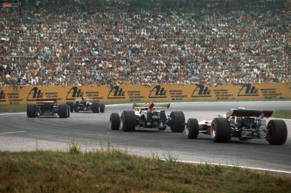 In Hockenheim fuhr die Formel 1 bisher auf zwei Streckenvarianten. 1970 sowie zwischen 1977 bis 2001 wurde das Rennen auf dem Original-Hochgeschwindigkeits-Layout mit 6,8 Kilometern Länge und bis zu 16 Kurven ausgetragen. Die aktuelle Strecke mit 4,574 Kilometern Länge wird seit 2002 verwendet und von Hermann Tilke entworfen.