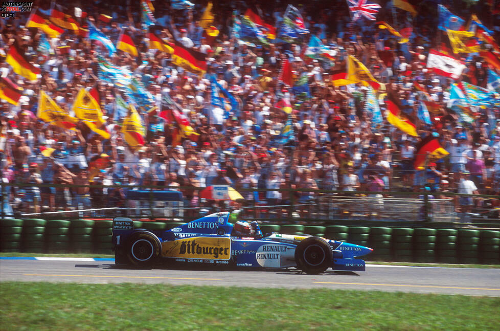 Mit Siegen 1995, 2002, 2004 und 2006 (allesamt in Hockenheim) ist Michael Schumacher der Fahrer mit den meisten Siegen beim Grand Prix on Deutschland. Schumacher hat fünf weitere Mal auf deutschem Boden gewonnen, beim Europa-Grand-Prix auf dem Nürburgring (1995, 2000, 2001, 2004 und 2006).