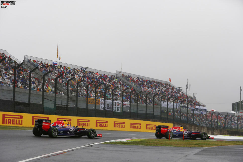 Die 31 Rennsiege in Japan verteilen sich auf fünf verschiedene Motorenhersteller. Renault führt die Rangliste mit zehn Siegen an, die auf Williams (1992, 1994, 1996), Benetton (1995) Red Bull (2009-10, 2012-13) und das eigene Werksteam (2006, 2008) entfallen.