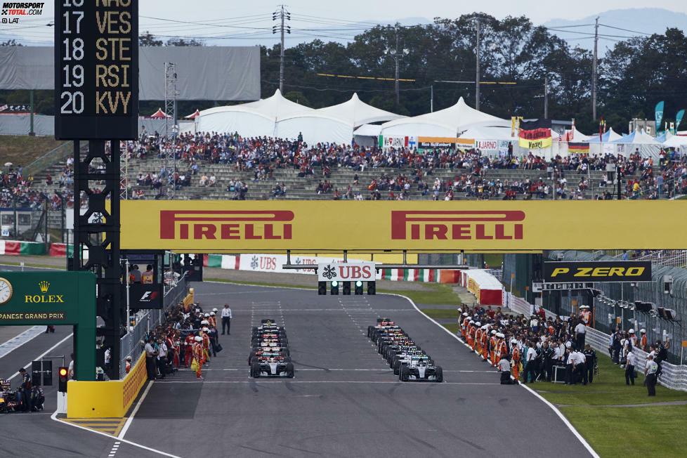 Statistisch gesehen bringt die Pole-Position in Suzuka keinen merklichen Vorteil im Vergleich zum zweiten Startplatz. Von Position eins aus wurde das Rennen zwölfmal, von Position zwei elfmal gewonnen. In den vergangenen drei Jahren stand der Rennsieger immer auf der zweiten Startposition.