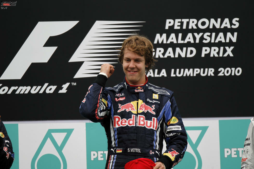 Sebastian Vettel ist Rekordsieger beim Grand Prix von Malaysia. Er hat in Sepang viermal gewonnen: 2010, 2011 und 2013 auf Red Bull sowie 2015 auf Ferrari. Letzterer war sein erster Sieg auf Ferrari.