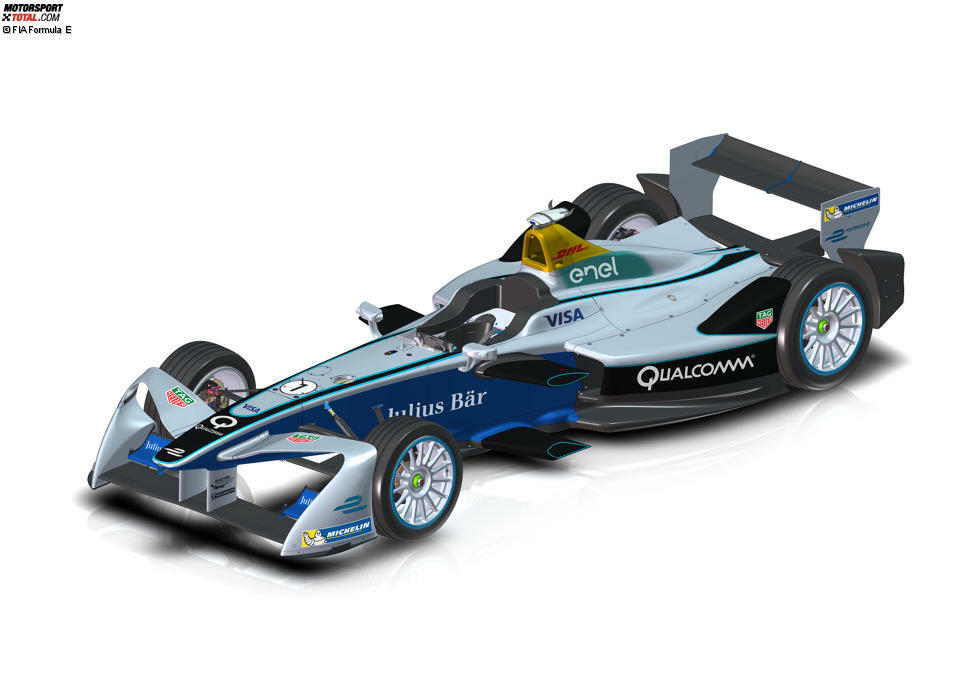 Die Boliden der Formel E bekommen in der Saison 2016/17 ein neues Design.