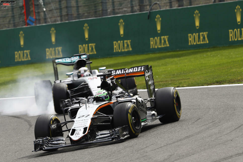 Pech hingegen für Leute wie Hülkenberg (Foto) oder Felipe Massa, die schon vor der Safety-Car-Phase Reifen gewechselt haben und große Profiteure gewesen wären. So fällt Hülkenberg vom abgesicherten zweiten auf den dritten Platz zurück. Gut ist das Safety-Car für Räikkönen: Er darf sich jetzt nämlich zurückrunden.