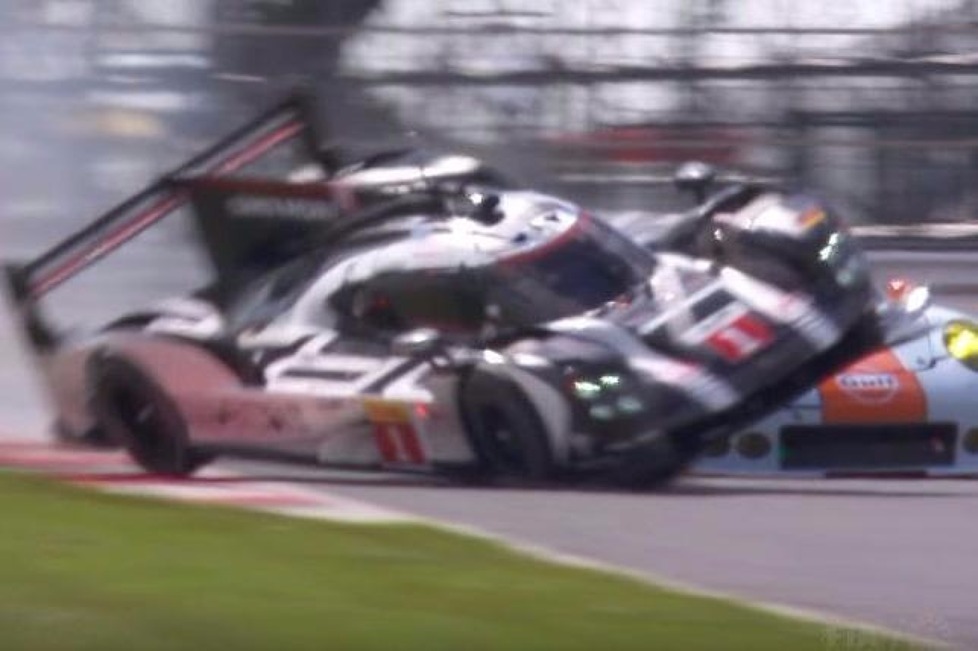 Der spektakuläre Crash von Brendon Hartley (Porsche) im 6-Stunden-Rennen der WEC in Silverstone in Bildern