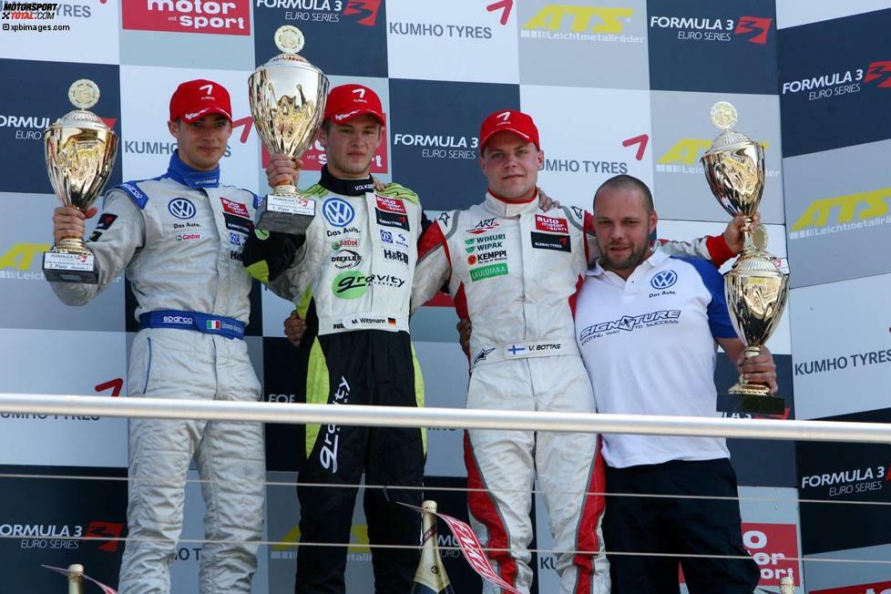 Es folgt stattdessen der Wechsel in die Formel-3-Euroserie, wo es nach einer durchwachsenen Saison 2009 im Jahr 2010 erneut zu einem Vizetitel reicht. Der Titel geht an Edoardo Mortara. Während sich die beiden später in der DTM wiedertreffen, führt es den drittplatzierten Valtteri Bottas einige Jahre später in die Formel 1.