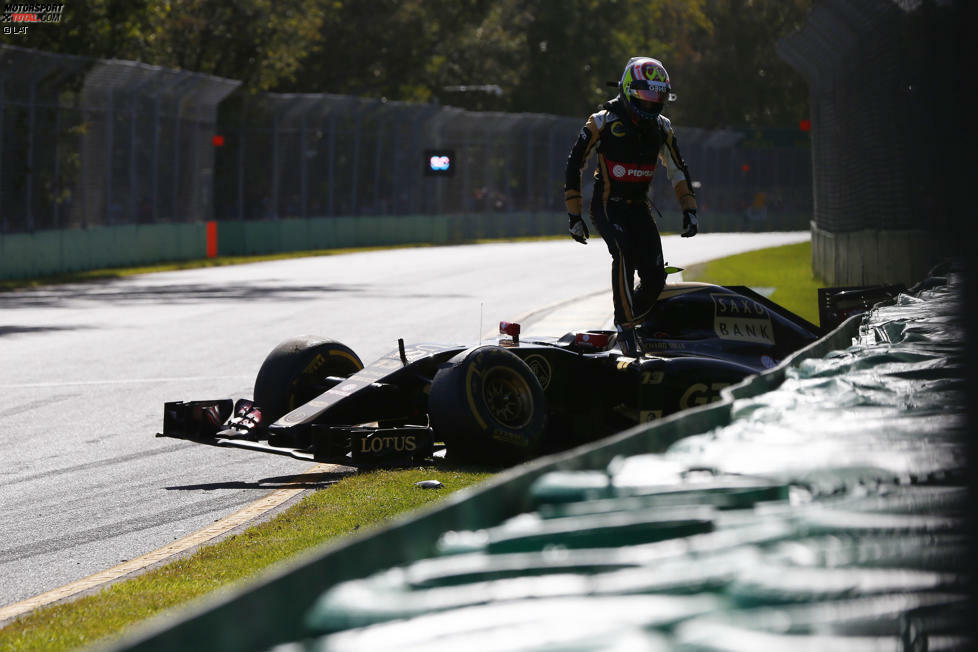 Australien-Grand-Prix (2015): Unverschuldeter Einschlag nach wenigen Metern und einer Kollision mit Felipe Nasr.