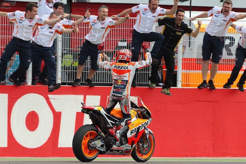 Termas de Rio Hondo: Marc Marquez (Honda) - Der erste von insgesamt fünf Saisonsiegen für den späteren Weltmeister. In Argentinien legt Marquez den Grundstein für seinen Titelgewinn.