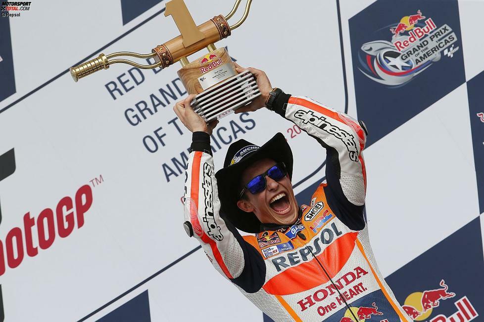 Austin: Marc Marquez (Honda) - Quasi ein Selbstläufer: In Austin ist Marquez seit dem ersten Grand Prix im Jahr 2013 ungeschlagen. Das ändert sich auch in dieser Saison nicht!