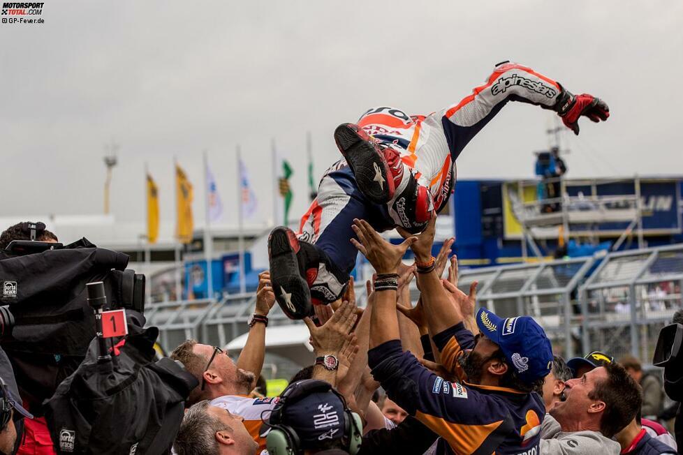 Sachsenring: Marc Marquez (Honda) - Nach einer Durststrecke von mehr als drei Monaten landet der Spanier endlich wieder einmal ganz vorne. Allerdings stand er in vier der fünf sieglosen Rennen nach Austin immerhin auf dem Podium. Diese Konstanz wird ihm am Ende des Jahres den Titel bringen.