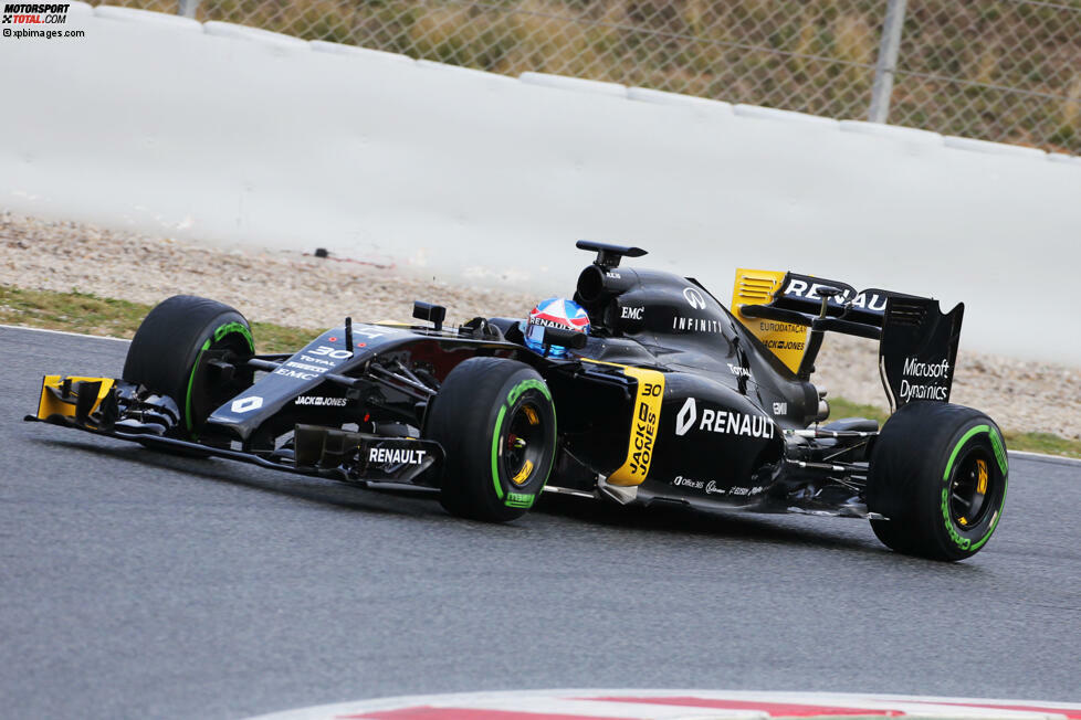 Der Renault R.S.16 von Kevin Magnussen und Jolyon Palmer (provisorische Lackierung)