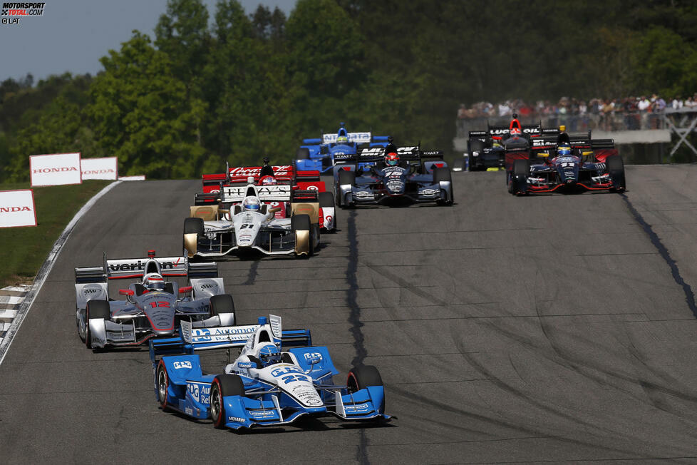 Barber Motorsports Park: Nur eine Woche später legt Pagenaud nach: Zweiter Saisonsieg für den Penske-Piloten, der sich damit ein großes Polster in der Meisterschaft rausfährt. Und Power? Fällt bei Boxenstopps zurück, kämpft sich aber wieder auf Rang vier.