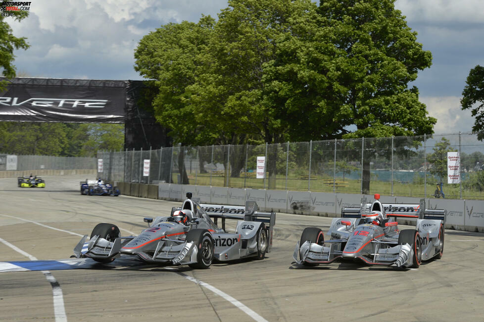 Detroit 1: Durch Gelbphasen wird die gesamte Reihenfolge völlig auf den Kopf gestellt. Sebastien Bourdais gelingt der Sieg, während Power, Pagenaud und weitere Topkandidaten schwache Resultate schreiben. Pagenaud: 13., Power: 20.