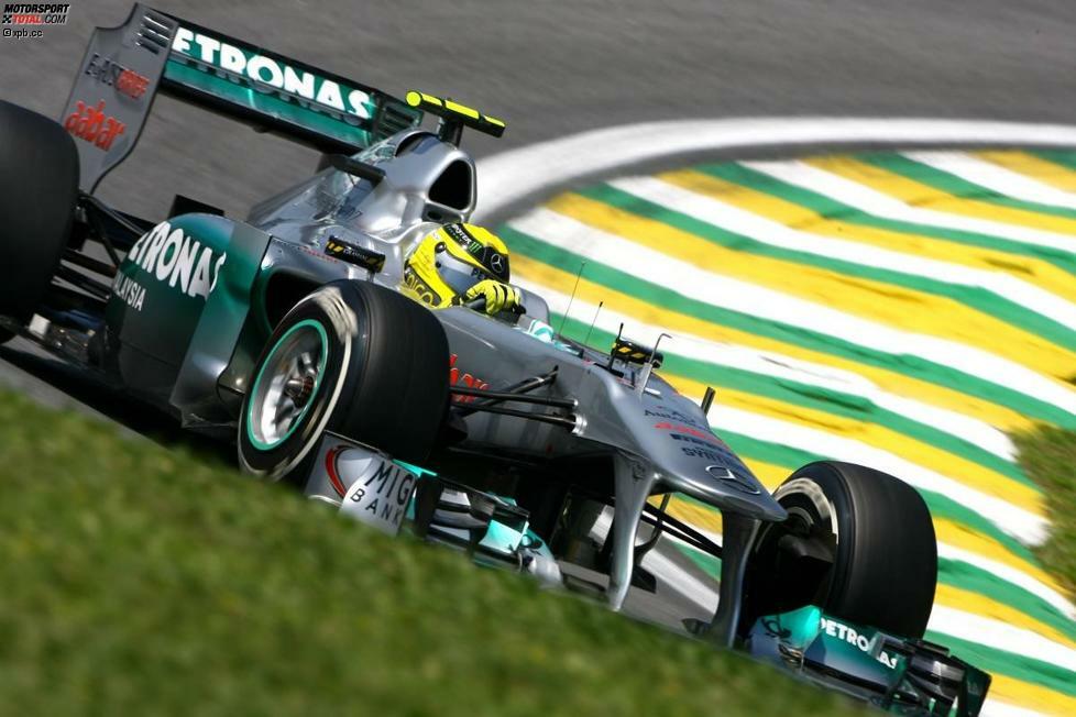 2011 tritt Rosberg auf der Stelle und wird zum dritten Mal in Folge WM-Siebter. Teamintern schmilzt sein Vorsprung auf Schumacher. Am Saisonende steht es 89 zu 76.