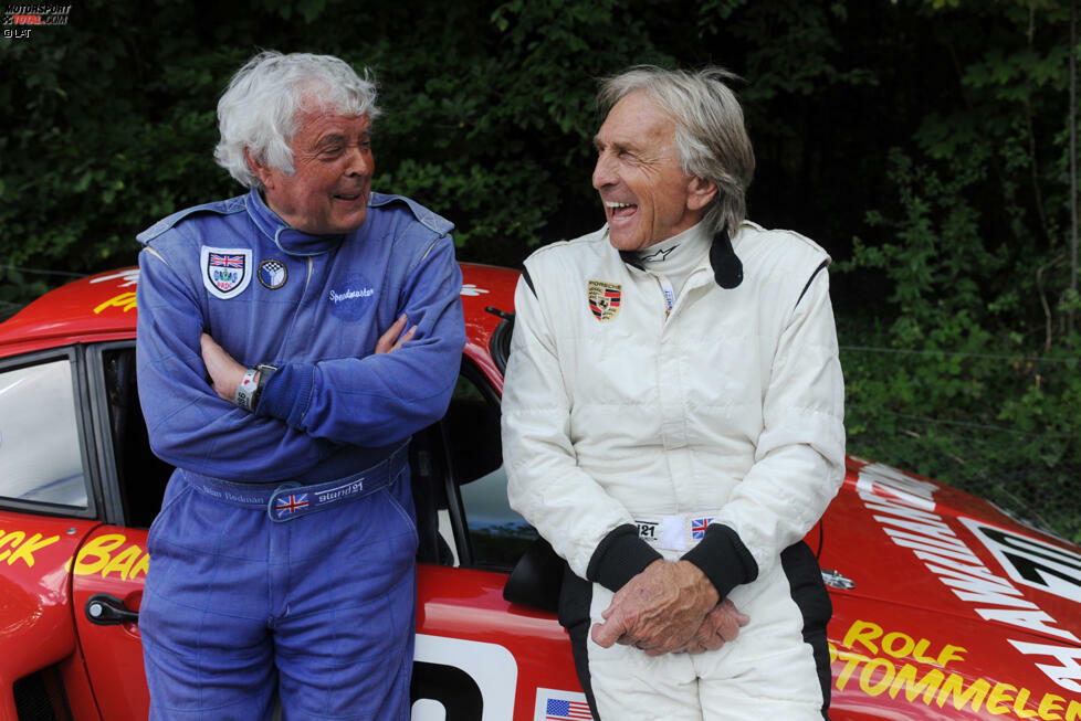 2006 wurde Brian Redman (hier mit Derek Bell zu sehen) die Ehre der Aufnahme zuteil. Der Brite siegte 1975 mit BMW und 1976 im Porsche von Dick Barbour in Sebring. In Le Mans stand er bei 14 Teilnahmen niemals auf dem Podium für Gesamtsieger.