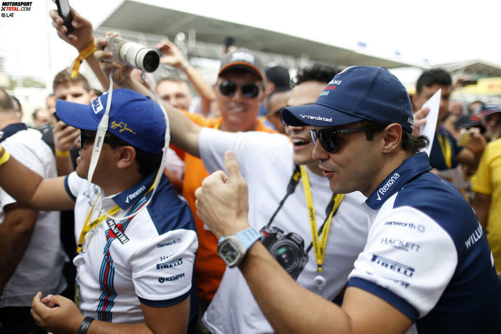Überrascht hat auch die große Anhängerschaft von Felipe Massa auf dem Fotodienst. Der Williams-Pilot kommt auf die zweitstärkste Anzahl nach Lewis Hamilton: Rund 707.000 Instagram-Fans. Insgesamt platziert sich der Brasilianer allerdings nur auf dem fünften Gesamtrang mit 2 Millionen Likes.