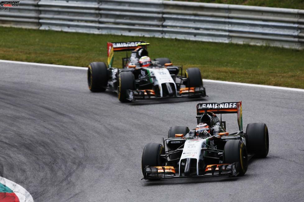 Im Gegensatz zu Perez - mit dem er zwischen 2014 und 2016 gemeinsam für Force India fährt - wartet Hülkenberg sogar noch immer auf seinen ersten Podestplatz. Sein Talent lässt er bei Williams, Force India und Sauber immer wieder aufblitzen, doch in einem Siegerauto sitzt er lediglich 2015 bei den 24 Stunden von Le Mans...