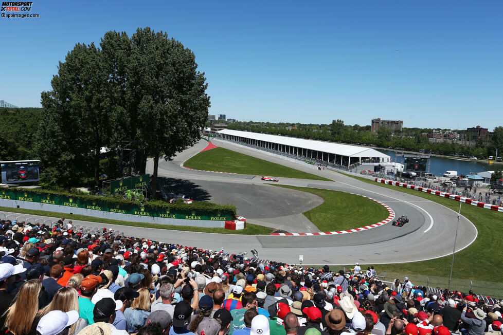 Weil die Teams in Kanada die Flügel sehr flach einstellen, fühlt sich Esteban Gutierrez (Haas) an Monza erinnert. Sebastian Vettel (Ferrari) findet sie 