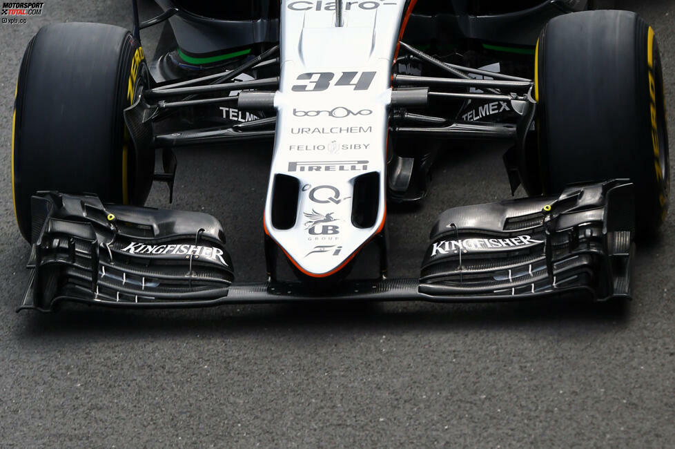 Force India beschränkte sich am Freitag in Ungarn darauf, die in Silverstone ausprobierten Entwicklungsteile noch einmal zu probieren. Darunter auch ein geringfügig modifizierter Frontflügel. Auch die Radaufhängung wurde modifiziert. Ziel: den zuletzt stärker gewordenen Reifenverschleiß in den Griff bekommen.