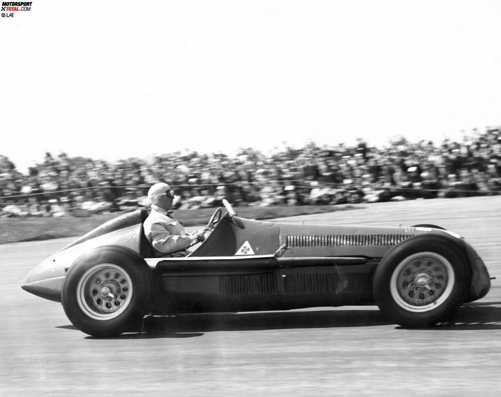 Silverstone (Großbritannien) 1950: Giuseppe Farina gewinnt mit einem 1,5-Liter-Kompressor von Alfa Romeo den ersten Grand Prix der Formel-1-WM-Geschichte.