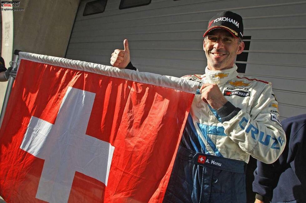 Platz 4: Alain Menu - 23 Siege: Viele Jahre lang war der Schweizer als Chevrolet-Werksfahrer ein Anwärter auf die WTCC-Krone. Doch am Ende musste er sich immer mindestens einem Rivalen geschlagen geben. Alain Menu ist mit 23 Siegen der erfolgreichste WTCC-Fahrer, der niemals Weltmeister war.