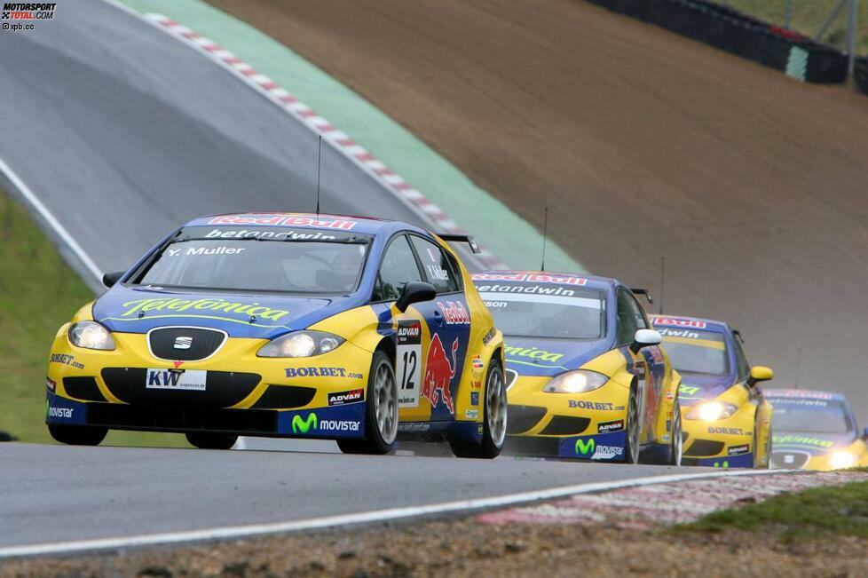 Gefühlt fährt Yvan Muller schon immer in der WTCC, doch erst im zweiten Jahr nach der Wiederbelebung der WM steigt der Franzose 2006 mit SEAT ein. Dort fährt er von Anfang an vorne mit und feiert schon beim fünften Rennen in Brands Hatch seinen ersten von bis heute 48 Siegen.