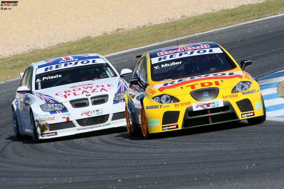 Nach Gesamtrang vier in seiner ersten Saison ist Muller 2007 schon heißer Titelkandidat und liefert sich ein spannendes Duell mit BMW-Pilot Andy Priaulx. Punktgleich kommen beide zum Saisonfinale nach Macau.
