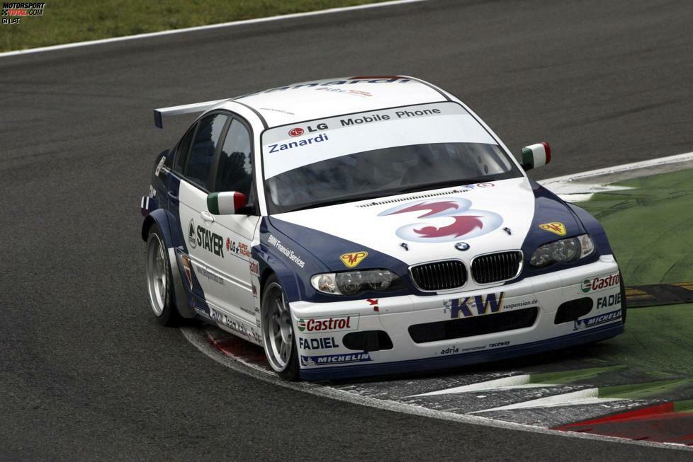 Noch im selben Jahr debütiert Zanardi in der Tourenwagen-Europameisterschaft (ETCC) beim Saisonfinale in Monza im Team von Roberto Ravaglia. Es ist eine Fingerübung für ein Vollzeit-Engagement 2004, als Zanardi seine erste volle Saison fährt. Er kommt viermal in die Punkte, was ihn aber nicht zufriedenstellt.