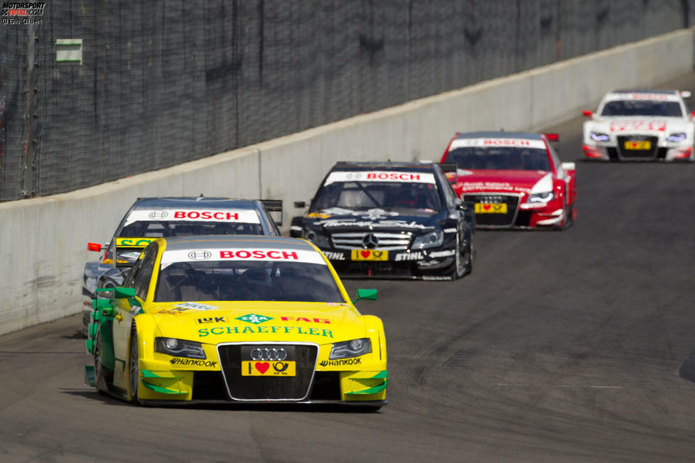 2011: In seiner Meistersaison gewinnt Audi-Pilot Martin Tomczyk auch auf dem Lausitzring.