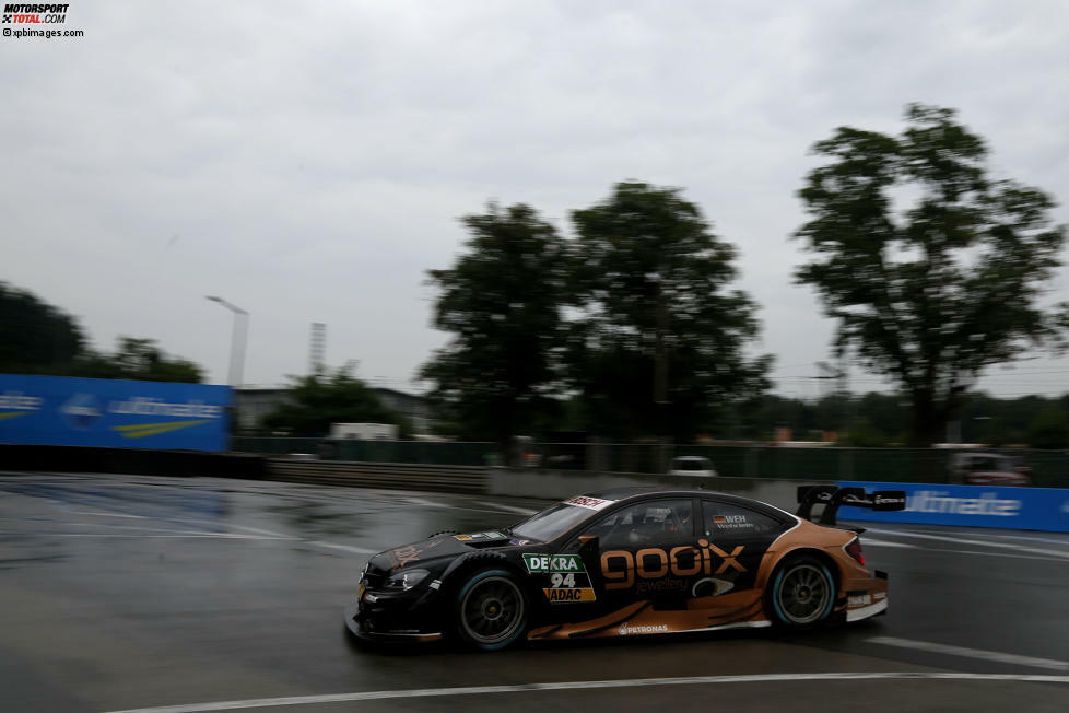 Norisring 2015, Rennen 1: Am Samstag ist es Pascal Wehrlein im HWA-Mercedes, der die Stuttgarter jubeln lässt.