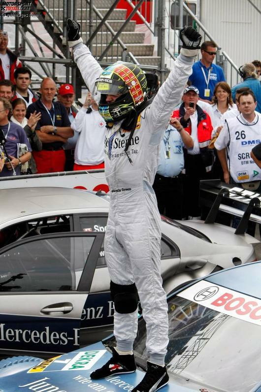 Norisring 2009: Auch in diesem Jahr ist  Jamie Green (Persson-Mercedes) der glückliche Gewinner auf dem Norisring.