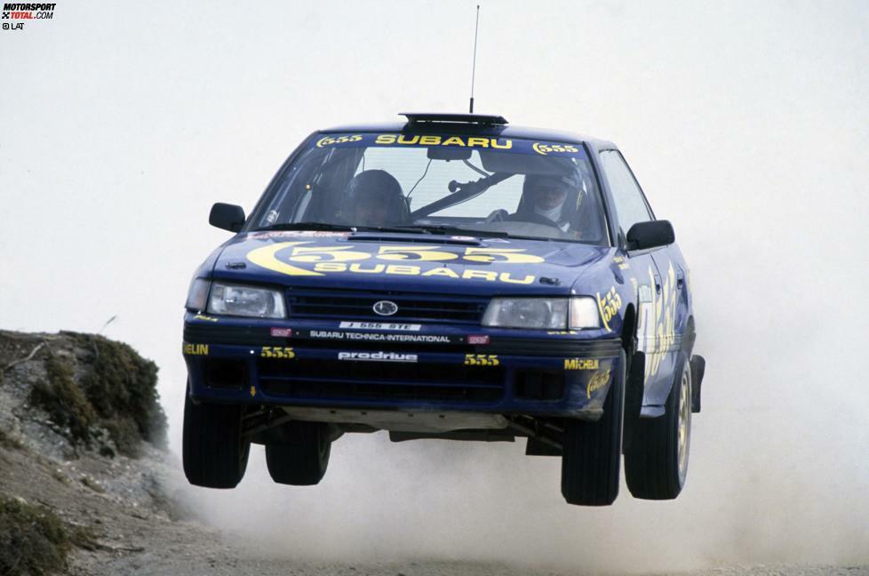 Ab 1993 fährt McRae im Subaru-Werksteam. Mit dem alten Legacy RS feiert er in Neuseeland seinen ersten WRC-Sieg. 1994 kommt schließlich der legendäre Impreza 555 zum Einsatz. McRae feiert zwei Siege, hat aber auch viele Ausfälle.