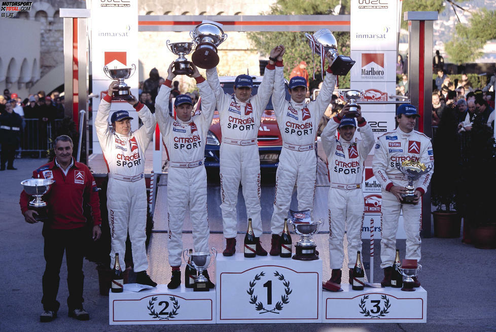 Ende 2002 läuft der Ford-Vertrag aus und McRae wechselt zu Citroen. Beim Auftakt in Monte Carlo wird er hinter Sebastien Loeb und vor Carlos Sainz Zweiter. Citroen feiert einen Dreifachsieg und startet mit Loeb eine Dominanz.