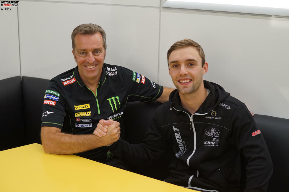 Zu diesem Zeitpunkt hat Folger seinen MotoGP-Vertrag schon längst in der Tasche. Am 5. Mai 2016 gibt das Tech-3-Yamaha-Team (im Bild Teamchef Herve Poncharal) seine Verpflichtung bekannt. Der Vertrag gilt für 2017 mit der Option auf eine weitere Saison.