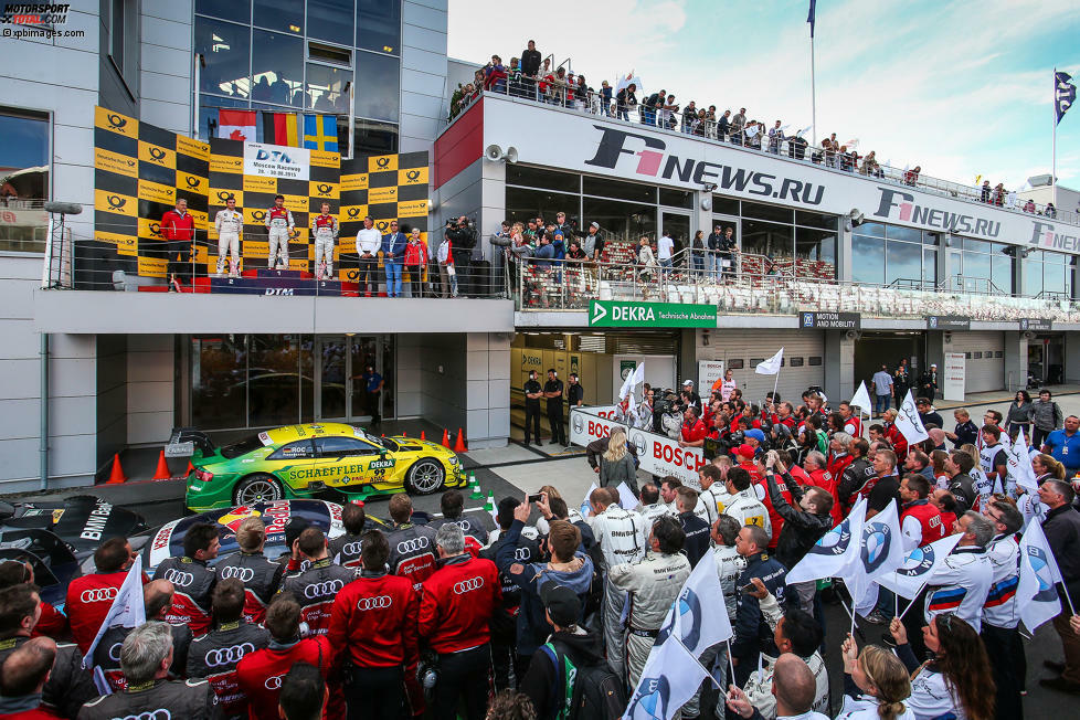 Moskau 2015, Rennen 2: Mit zwei Siegen auf dem Moskau Raceway ist Audi-Fahrer Mike Rockenfeller der bisher erfolgreichste DTM-Pilot in Russland.