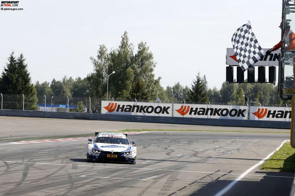 Moskau 2014: In seinem ersten DTM-Jahr feiert BMW-Pilot Maxime Martin seinen ersten Sieg in der DTM auf dem Moskau Raceway.