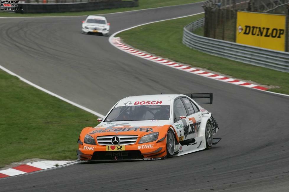 Zandvoort 2010: Gary Paffett (Mercedes) ist mit bislang drei Siegen auf Rang zwei der Fahrer mit den meisten DTM-Siegen in Zandvoort. Nur Mattias Ekström war mit vier Siegen erfolgreicher als der Brite.