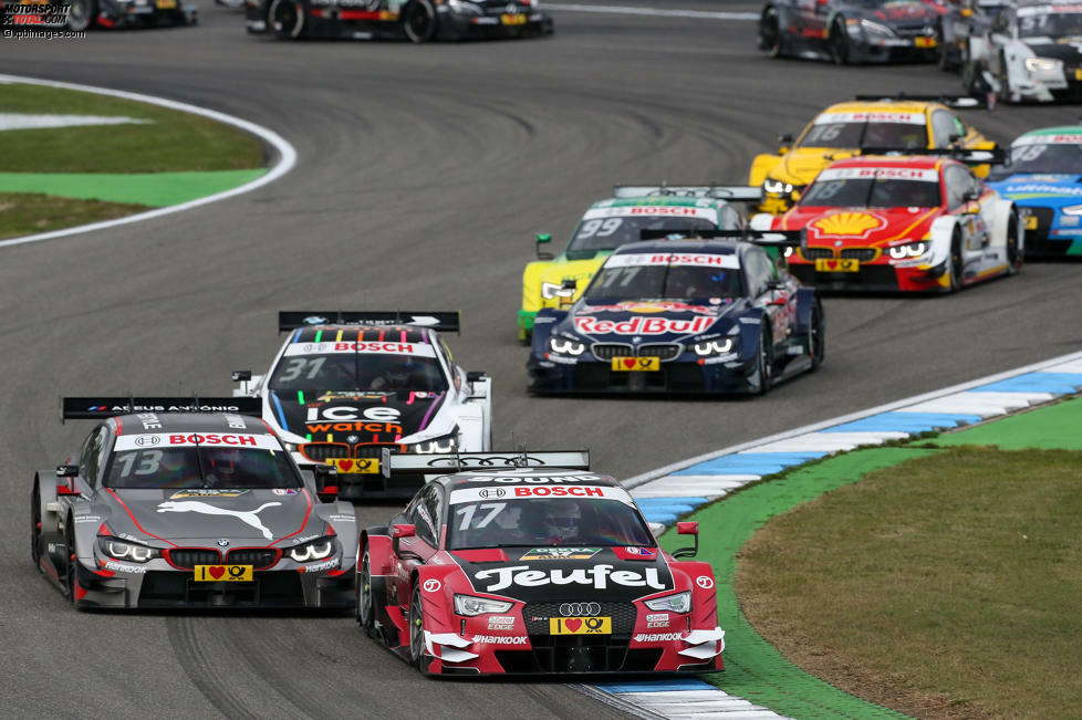 Finale Hockenheim 2016, Rennen 1: Miguel Molina (Audi) gewinnt zum dritten Mal - und bisher zum letzten Mal - in der DTM.