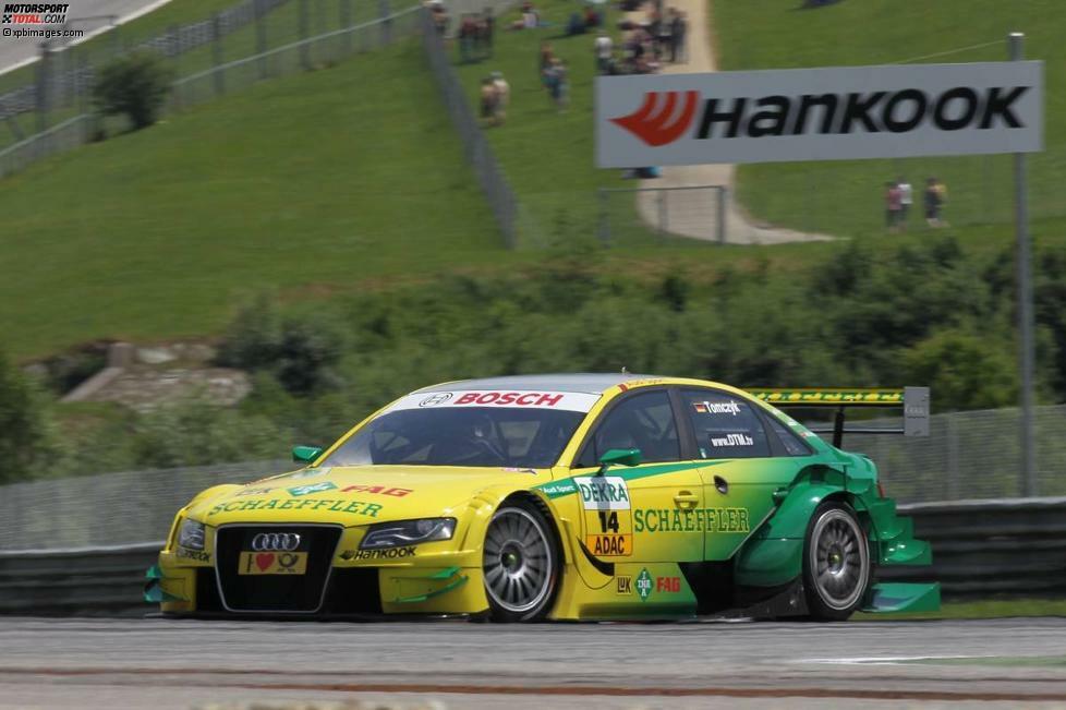 Spielberg 2011: Audi-Pilot Martin Tomczyk fährt in Österreich einen Start-Ziel-Sig für die Ingolstädter ein.