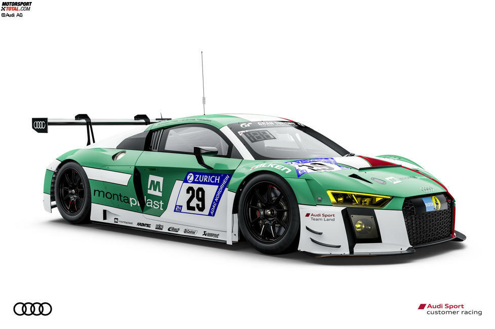 #28 Land - Audi R8 LMS: Kelvin van der Linde, Christopher Mies, Connor De Phillippi, Markus Winkelhock