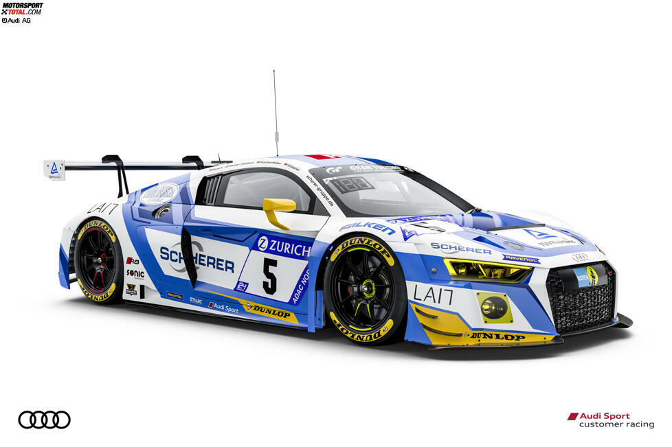 #5 Phoenix - Audi R8 LMS: Frank Stippler, Mike Rockenfeller, Dennis Busch, Nicolay Möller Madsen