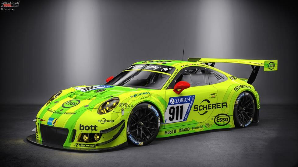 #911 Manthey - Porsche 911 GT3R: Romain Dumas, Fred Makowiecki, Patrick Pilet, Richard Lietz