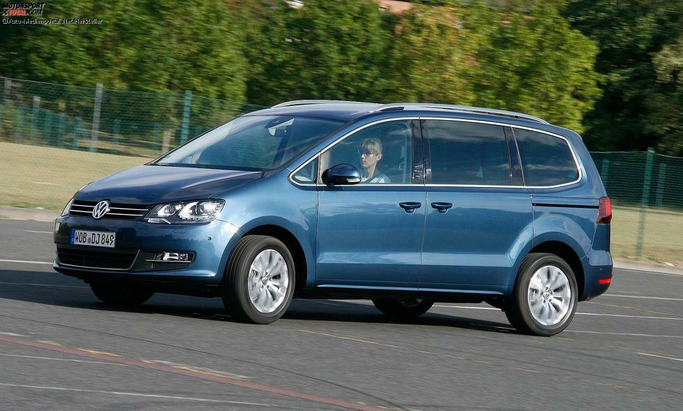 Voraussetzung war ein Kofferraumvolumen von mindestens 400 Litern. Im Bild: Volkswagen Sharan 2.0 TDI