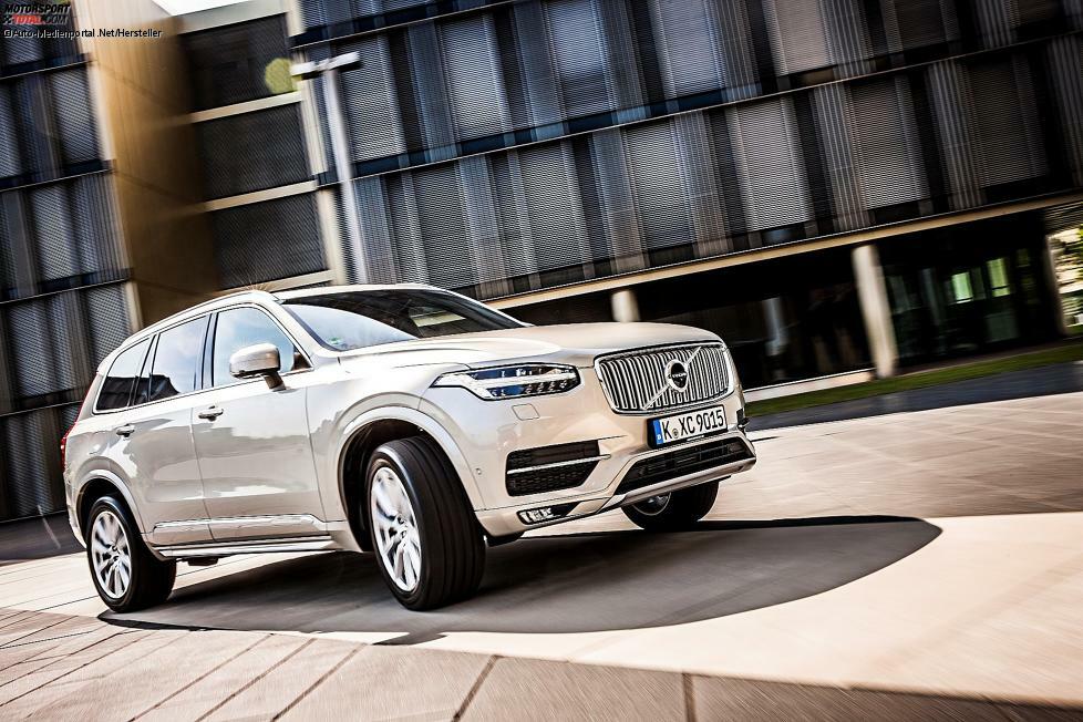 Im Jahr zuvor sah das noch ganz anders aus. Da kamen Benziner und Diesel fast gleichrangig in Frage. Im Bild: Volvo XC90