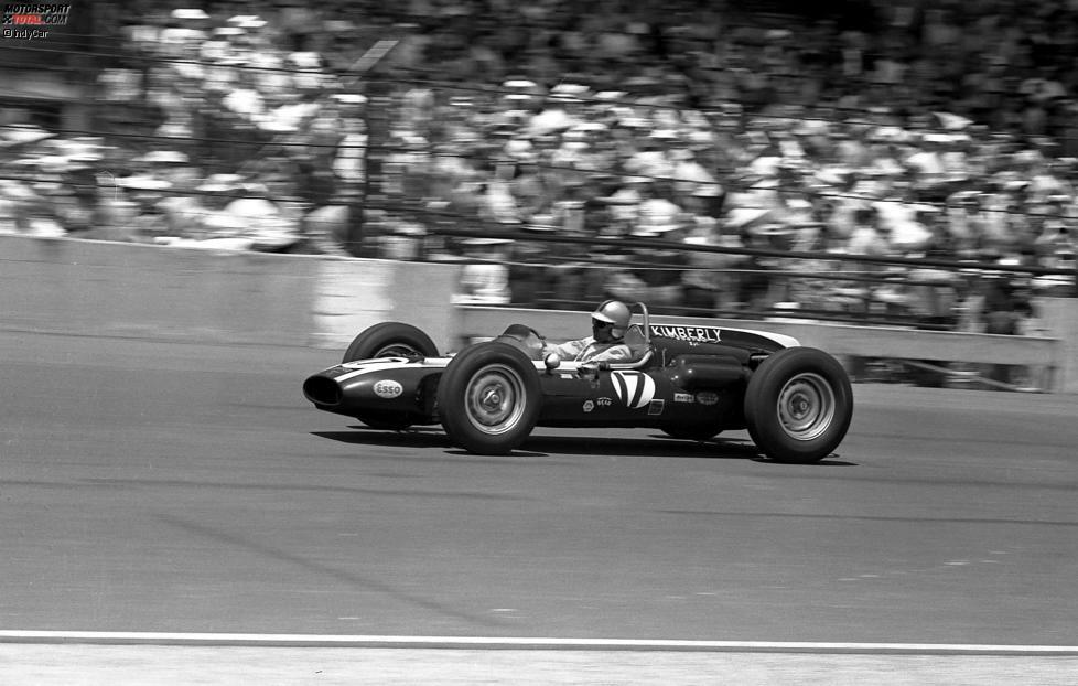 Jack Brabham (dreimaliger Formel-1-Weltmeister): 1961 tritt der Australier zum ersten Mal mit einem Cooper in Indy an und wird Neunter. Bei seinen drei weiteren Starts (1964, 1969, 1970) kommt Brabham nicht ins Ziel.